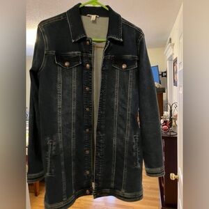 Tribal Men's Dark Denim Jacket